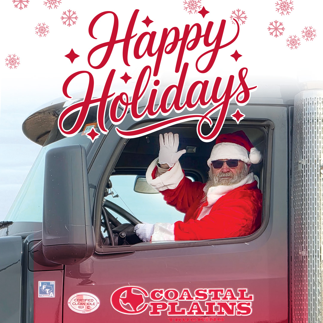 2025 Holiday Card featuring Coastal Plains Trucking employee-submitted photo.