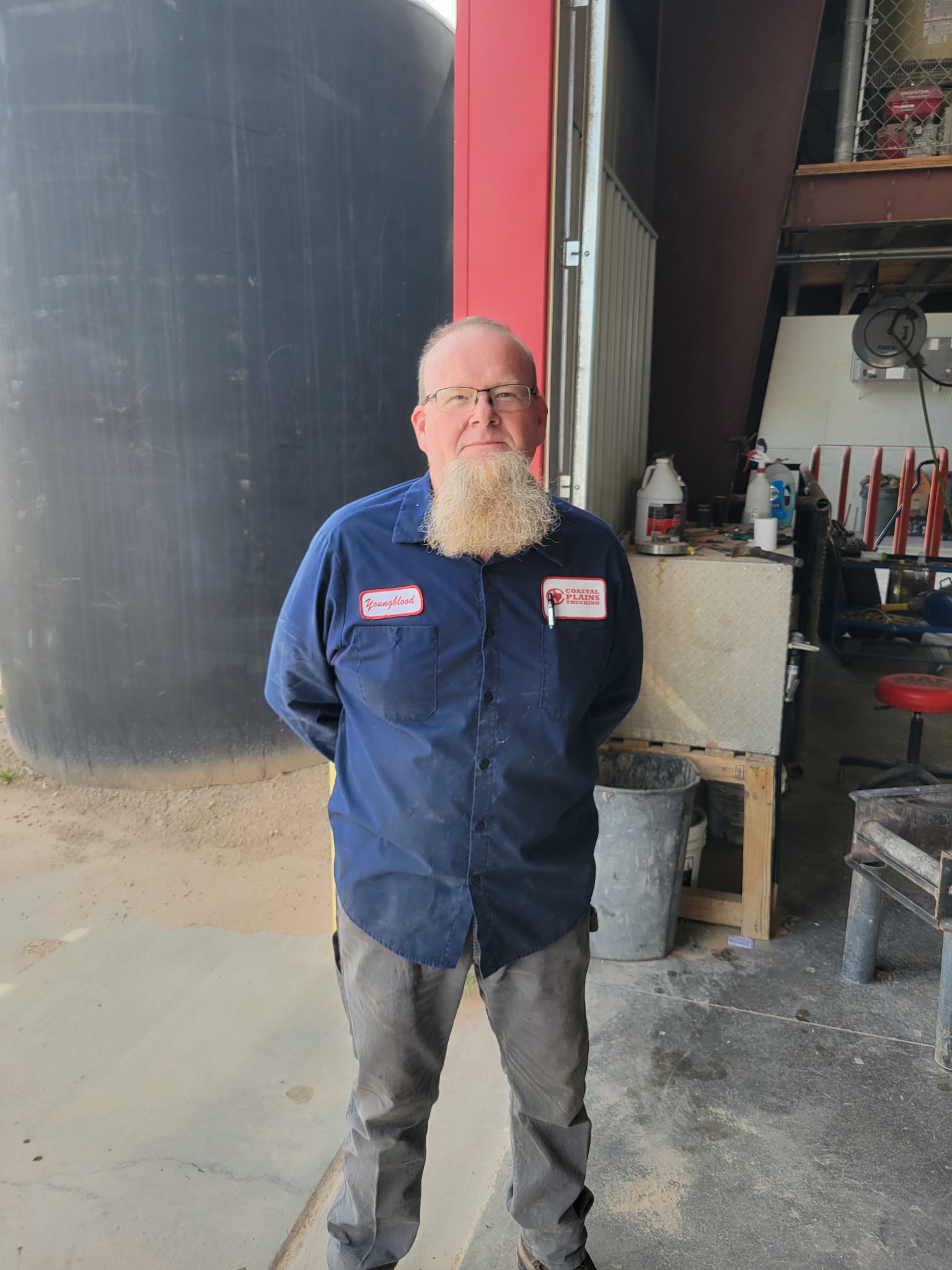 James Youngblood of Coastal Plains Trucking is pictured.